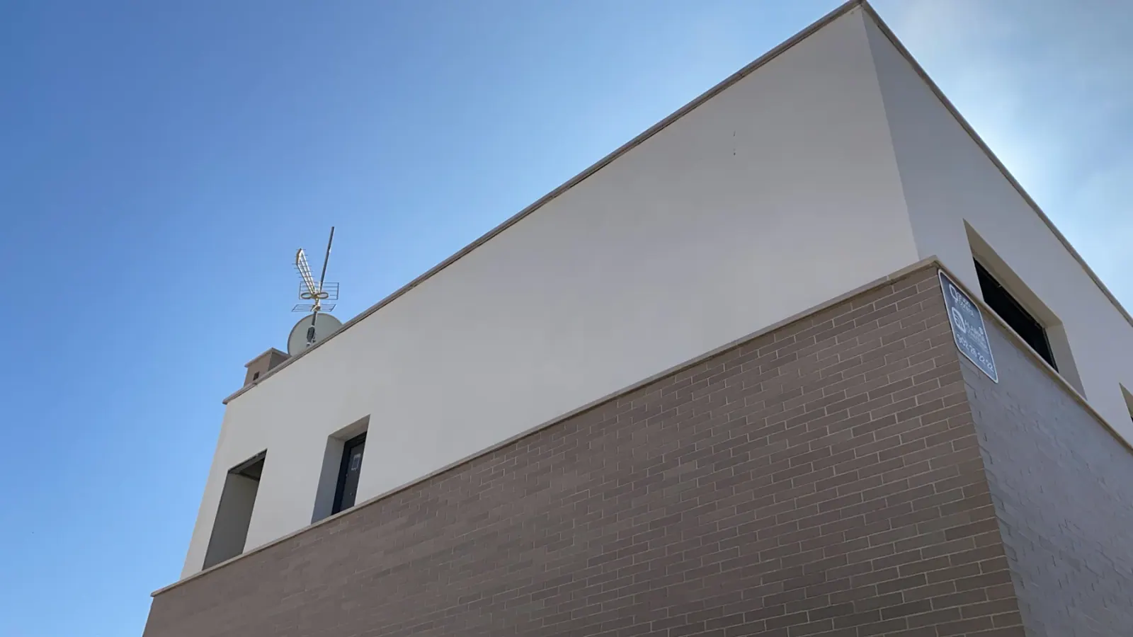 Volúmenes exteriores de una vivienda unifamiliar